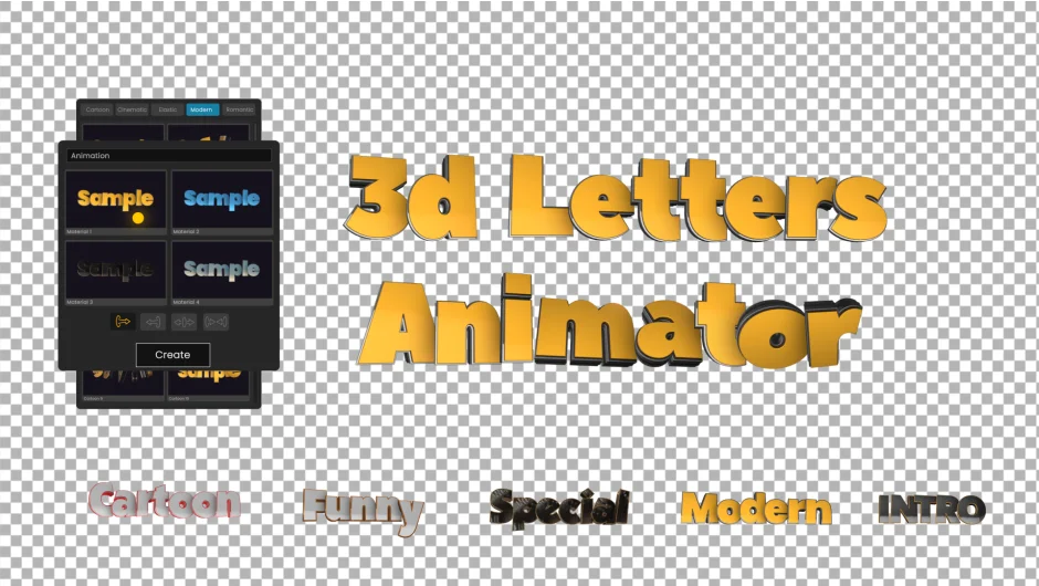 3D Letters Animator screenshot