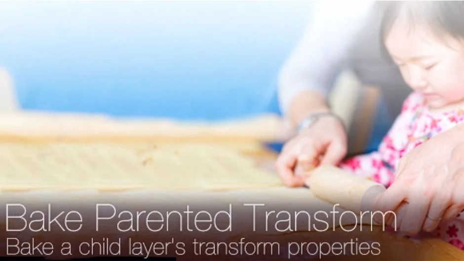 Bake Parented Transform screenshot