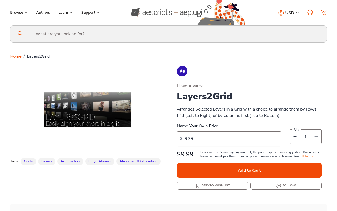 Layers2Grid screenshot