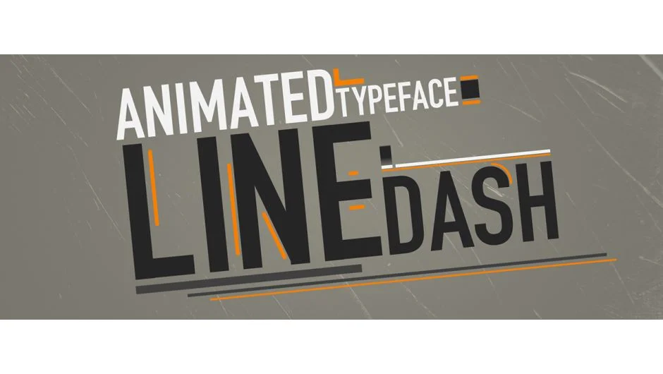 Line Dash Animated Typeface screenshot