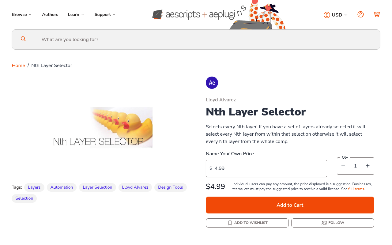 Nth Layer Selector screenshot
