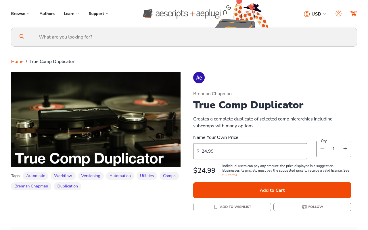 True Comp Duplicator screenshot