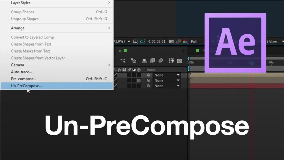 Un-PreCompose screenshot